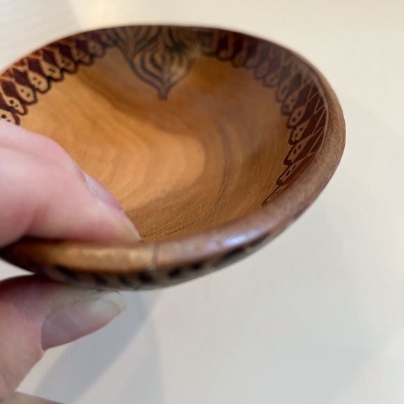 Small African Handmade Wooden Bowl - Picture 12 of 12